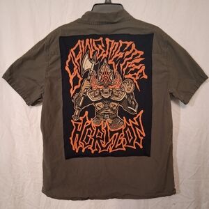 Converse Olive Green Graphic Men's Shirt